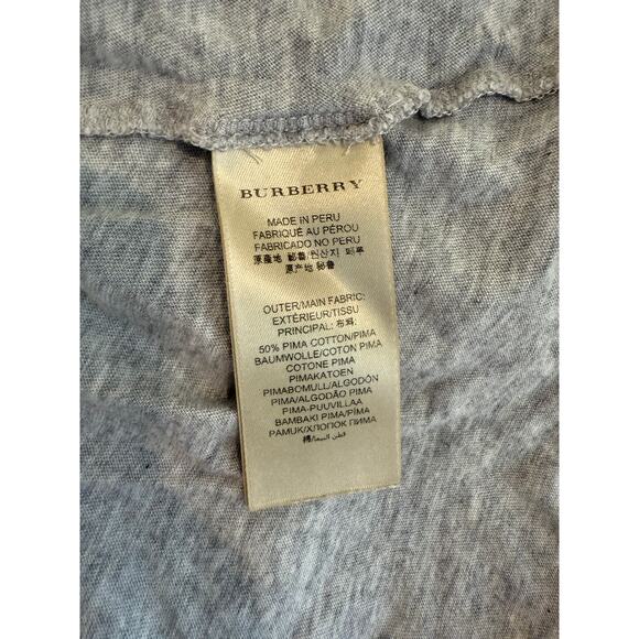 Burberry Brit Logo Pocket Short Sleeve T Shirt Gray S - Picture 6 of 8
